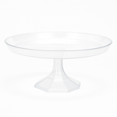 Medium Clear Plastic Cake Stand for Elegant Dessert Displays